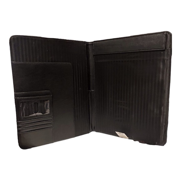 💥CASE IT Black Faux Leather Organizer Folio The Chief Padfolio💥 - Picture 3 of 4